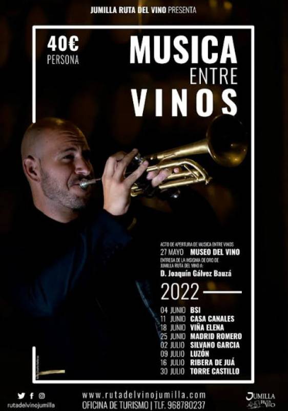 <span style='color:#780948'>ARCHIVED</span> - June 18 The 2022 Musica Entre Vinos season in Jumilla continues at Viña Elena