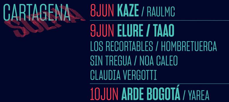 <span style='color:#780948'>ARCHIVED</span> - June 8 to 10 Cartagena Suena open air music festival outside the Cartagonova football stadium