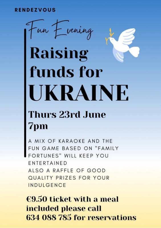 <span style='color:#780948'>ARCHIVED</span> - June 23 - Help for Ukraine fundraising evening in Camposol