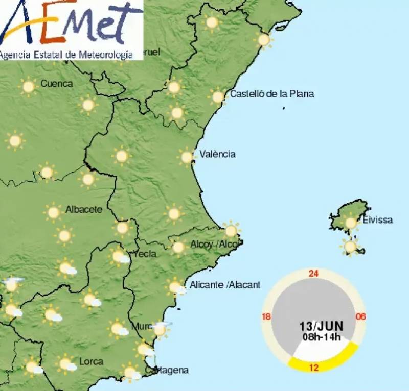 <span style='color:#780948'>ARCHIVED</span> - Yellow alert for heatwave: part of Alicante will swelter in up to 37ºC this week