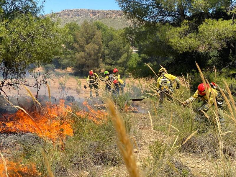Bushfires in Fuente Alamo and Albacete this weekend