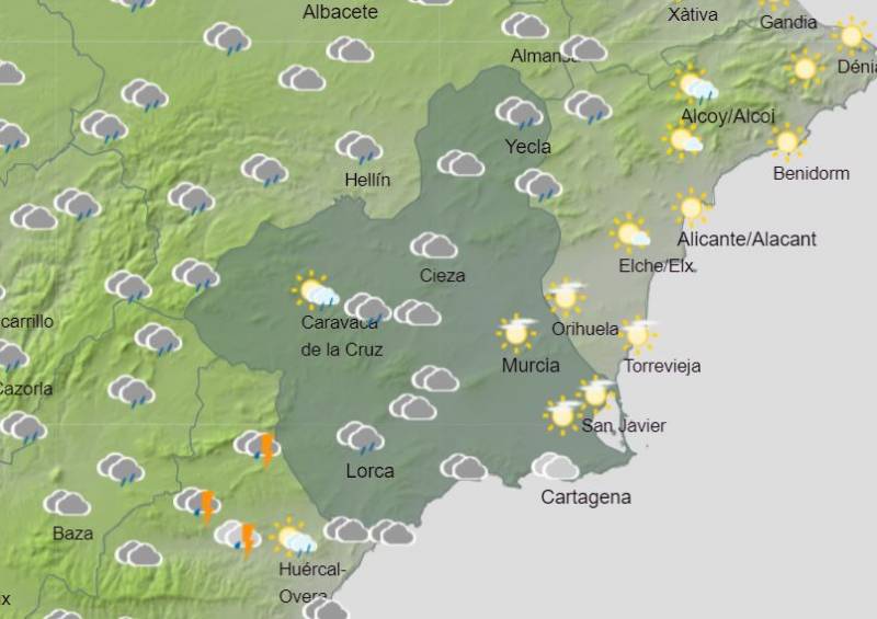 <span style='color:#780948'>ARCHIVED</span> - Rainstorms signal the heatwave is definitely over: Murcia weather forecast June 20-26