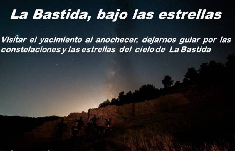 July 1 and 2 Guided astronomical tours of the 4,000-year-old La Bastida site in Totana by starlight