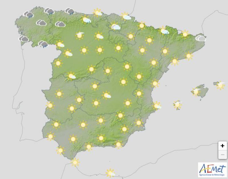Mild and sunny weekend in store for much of Spain: weather forecast June 24-26