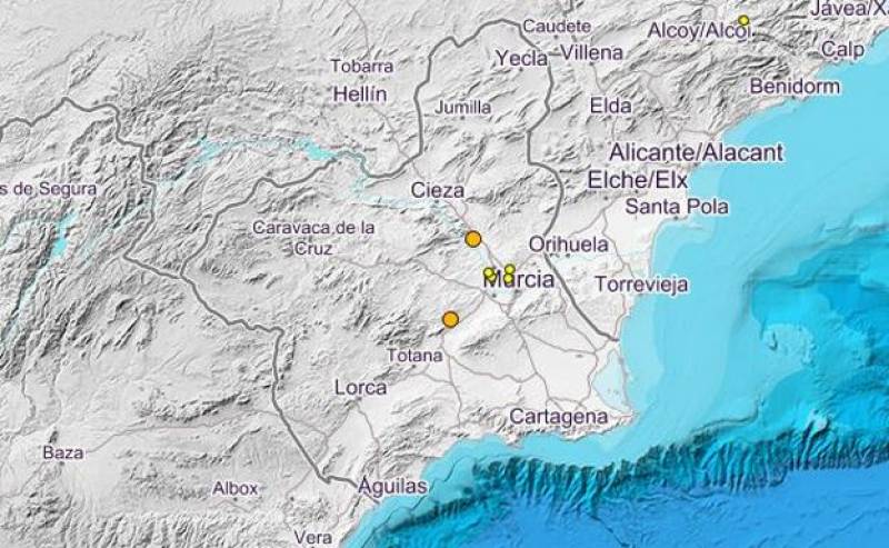 <span style='color:#780948'>ARCHIVED</span> - Two earthquakes in the Murcia Region this weekend