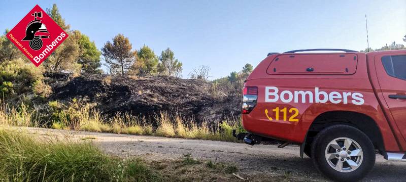 Forest fire in Alicante