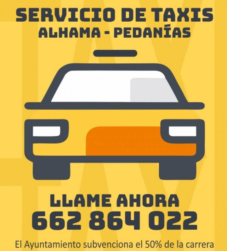 Alhama restores local taxi service and subsidises half the cost of trips