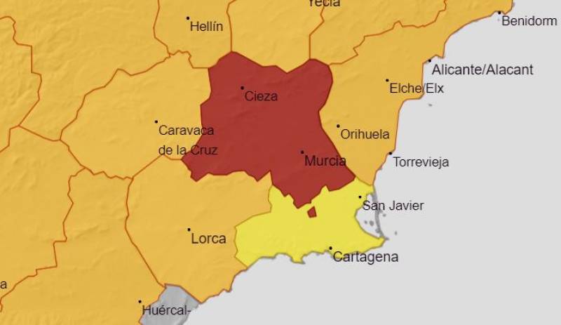 Red alert this Monday as temps reach 43 degrees: Murcia weather forecast July 25-31