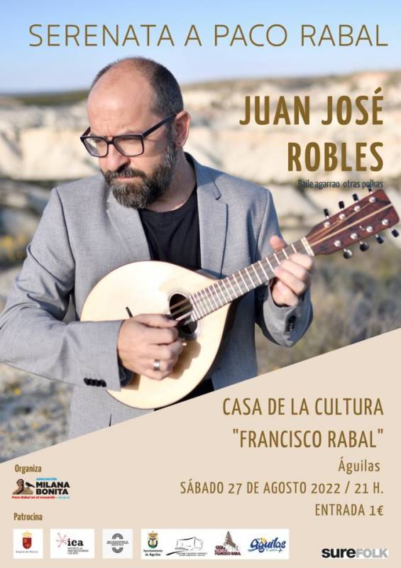 August 27 Folk guitar concert in Aguilas