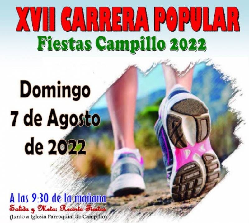 <span style='color:#780948'>ARCHIVED</span> - August 7 Fun run in the Lorca rural district of Campillo