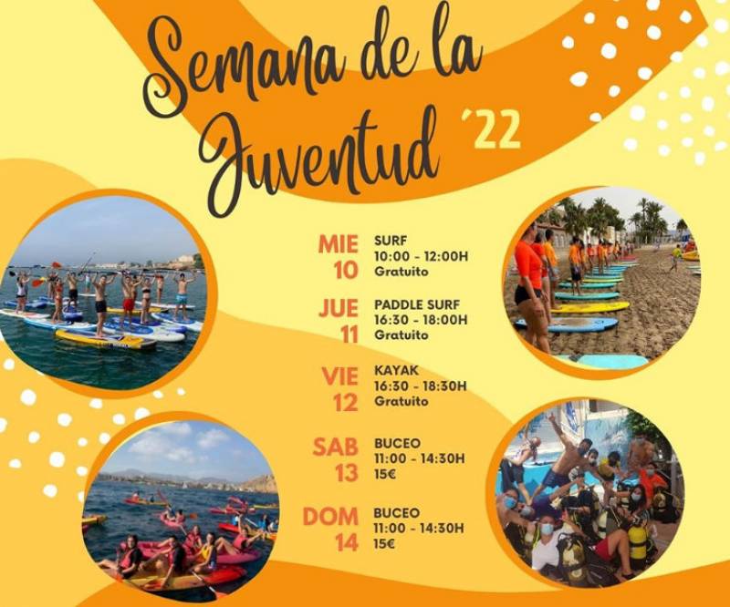 <span style='color:#780948'>ARCHIVED</span> - August 10 to 14 Water sport activities for young people in Puerto de Mazarron