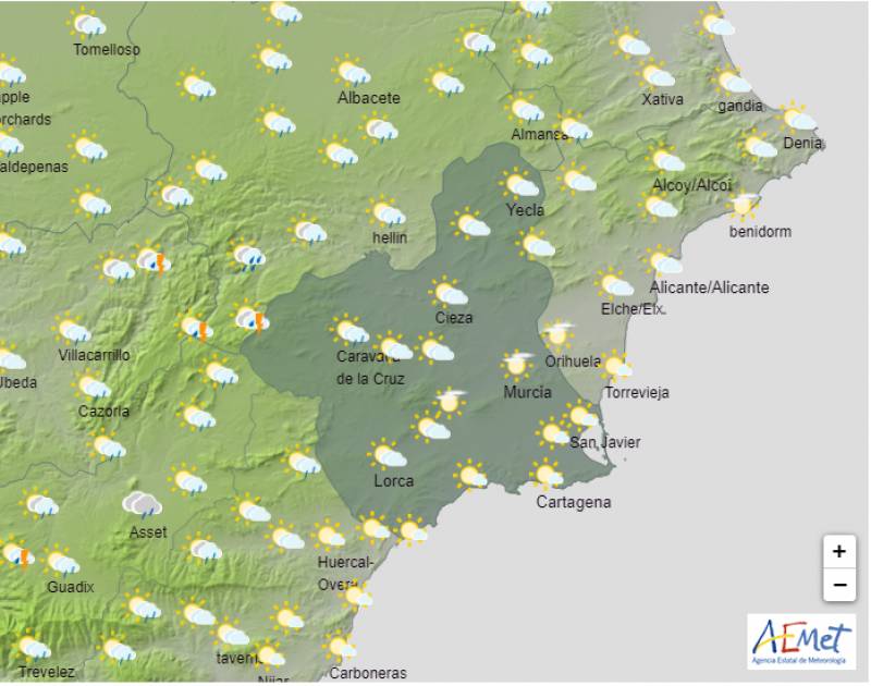 Region of Murcia on orange alert for extreme temperatures: weather forecast August 11-14
