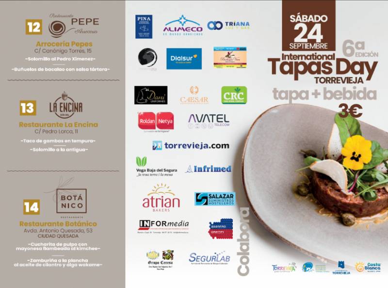 <span style='color:#780948'>ARCHIVED</span> - International Tapas Day 2022 in Torrevieja: September 24