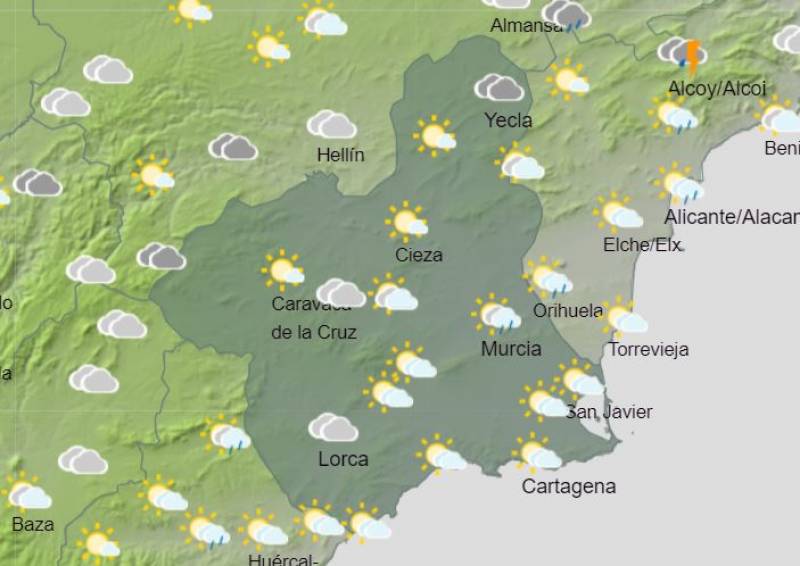 <span style='color:#780948'>ARCHIVED</span> - Raining all weekend: Murcia weekend weather forecast September 15-18