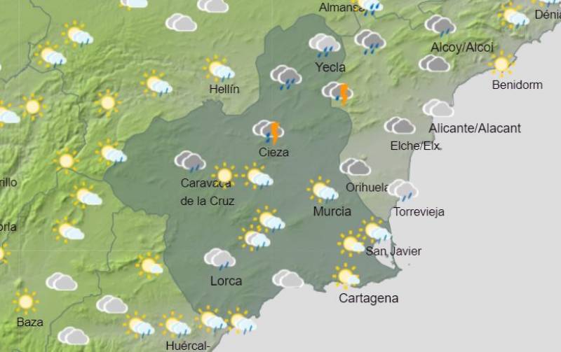 <span style='color:#780948'>ARCHIVED</span> - The return of warm, sunny days: Murcia weather forecast Sept 26-Oct 2