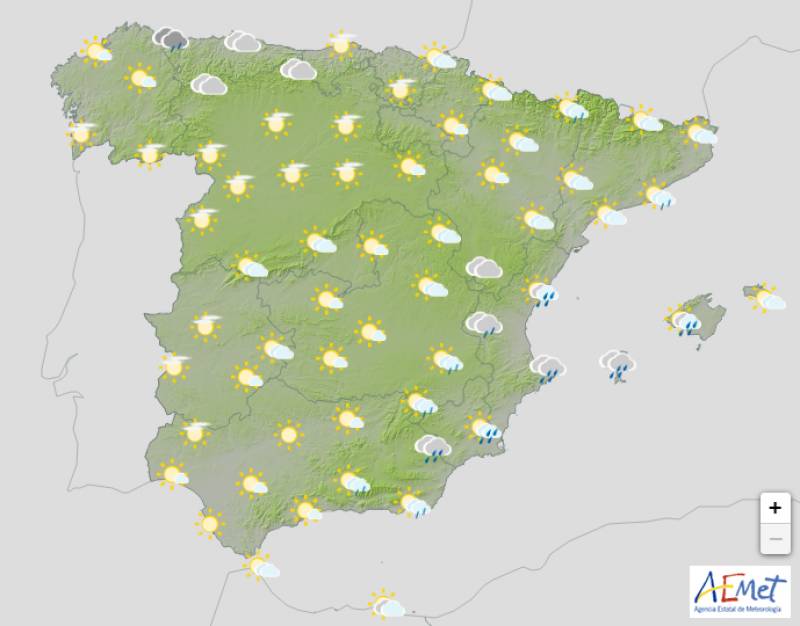 Warm and overcast with a chance of strong storms: Spain weather forecast October 3-6