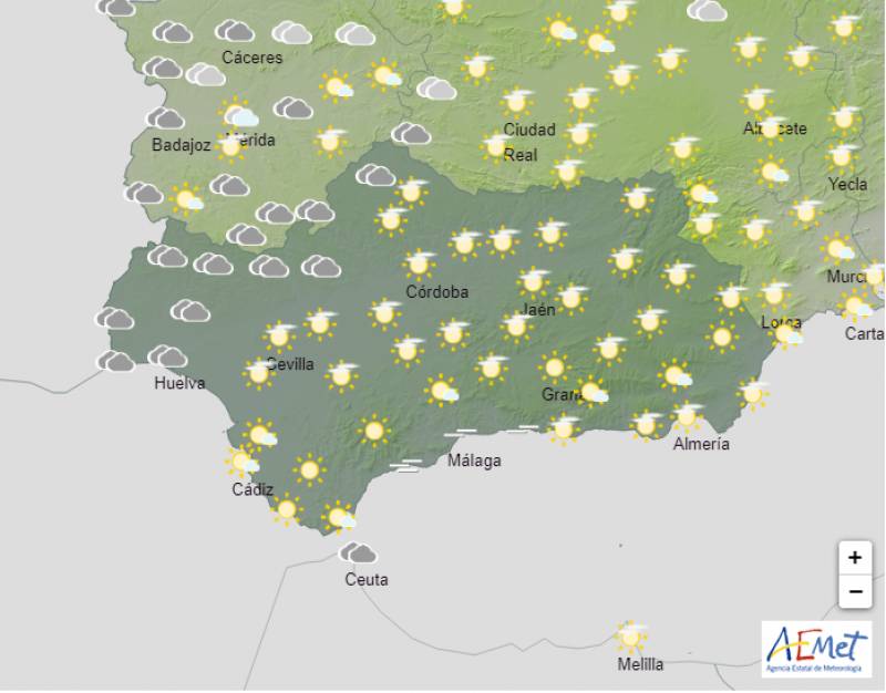 <span style='color:#780948'>ARCHIVED</span> - October closes out with mid-30s temperatures: Andalucia weather forecast Oct 24-27