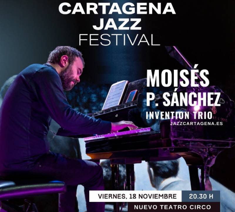 November 18 The Moisés P. Sánchez Invention Trio in concert at the 2022 Cartagena Jazz Festival