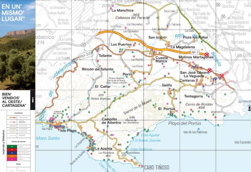 <span style='color:#780948'>ARCHIVED</span> - New tourist map presented for the west of Cartagena