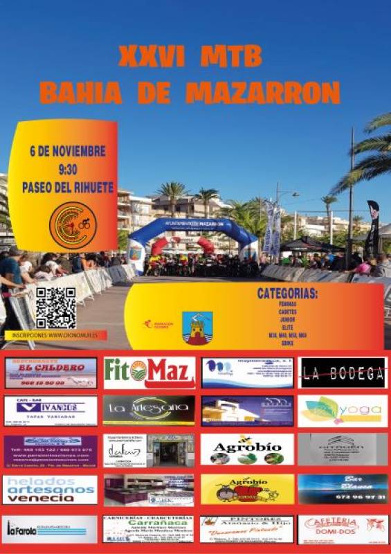 <span style='color:#780948'>ARCHIVED</span> - November 6 XXVI MTB Bahía de Mazarron cycle race