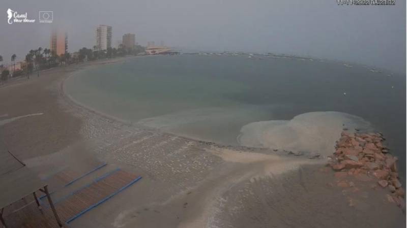 Torrential rain dumps litres of harmful sediment into the Mar Menor