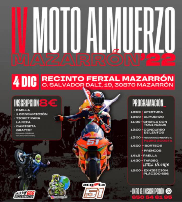 December 4 Motorcycle rally meeting in Mazarrón