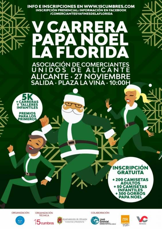November 27: Alicante Father Christmas Race La Florida for all the family