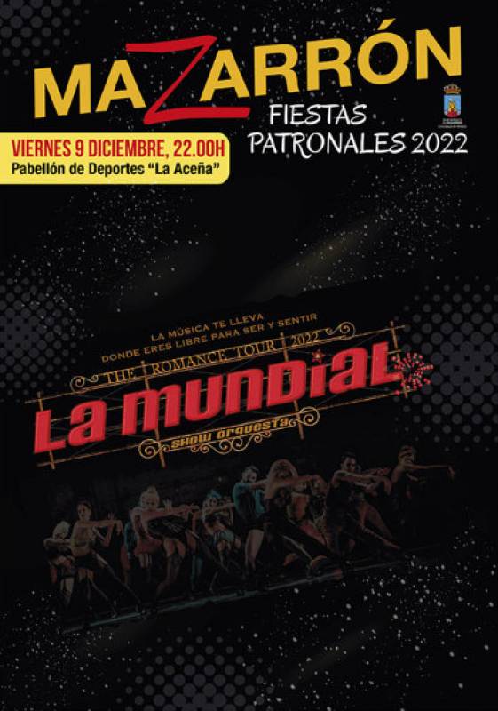 December 9 Orquesta La Mundial dance musical during the Mazarron Fiestas Patronales