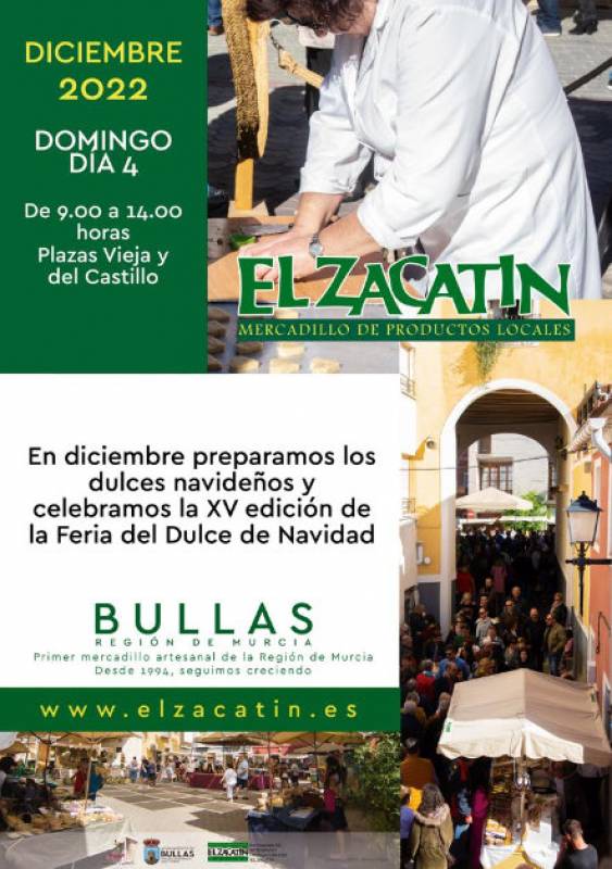 December 4 El Zacatin arts and crafts market in Bullas