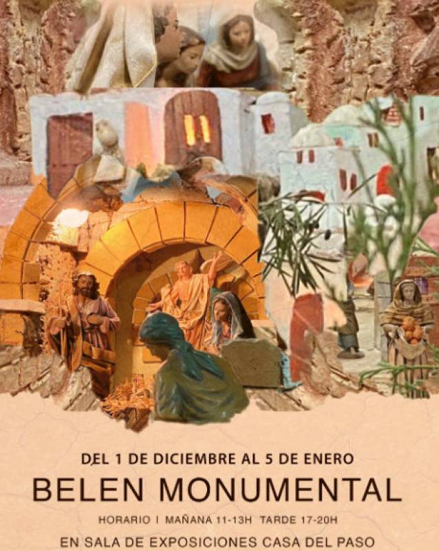 Until January 5 The Paso Blanco monumental nativity scene in Lorca