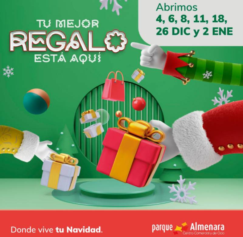 <span style='color:#780948'>ARCHIVED</span> - Until January 5 Christmas, New Year and Three Kings events at the Parque Almenara shopping mall in Lorca