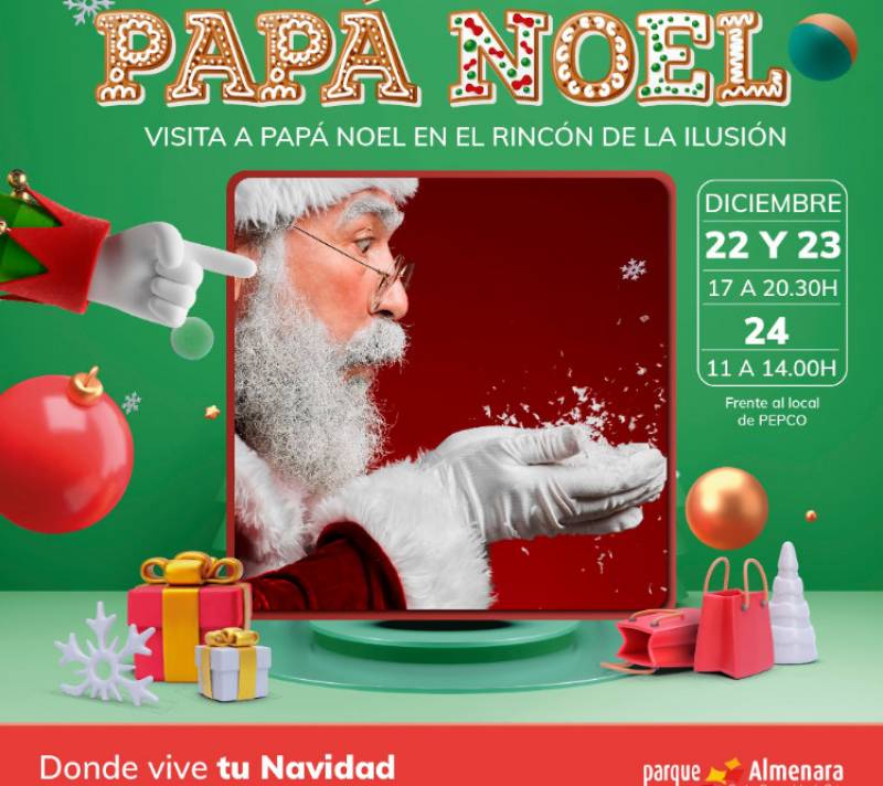 <span style='color:#780948'>ARCHIVED</span> - Until January 5 Christmas, New Year and Three Kings events at the Parque Almenara shopping mall in Lorca