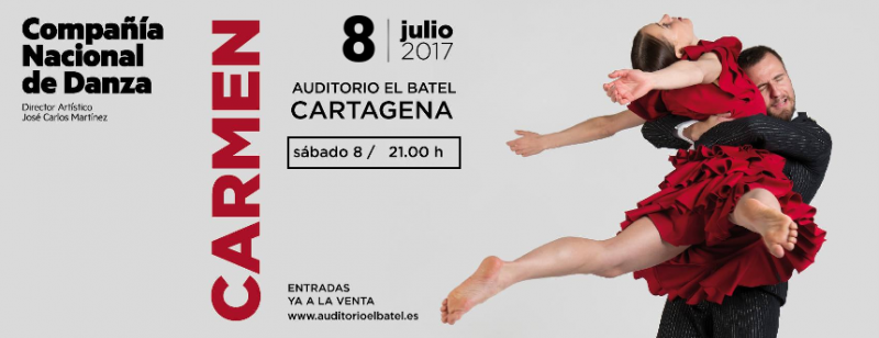 <span style='color:#780948'>ARCHIVED</span> - 8th July Carmen ballet at El Batel Auditorium in Cartagena