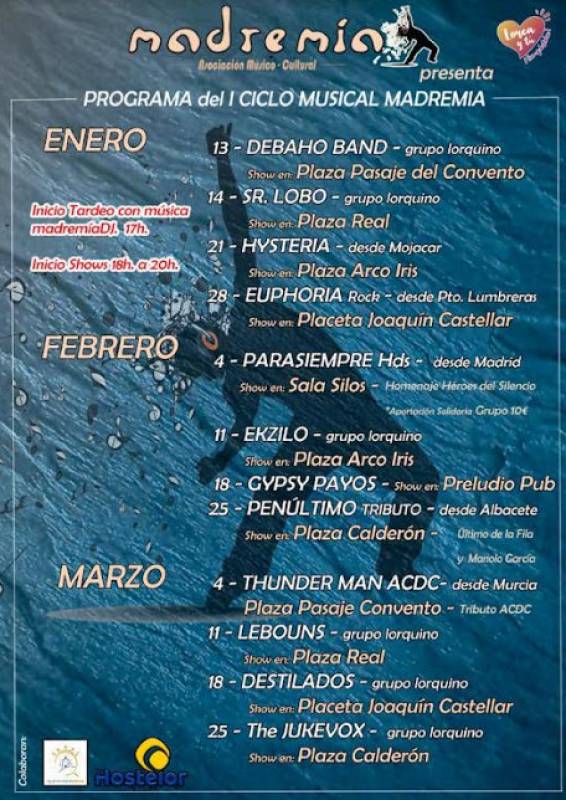 Free concerts in February as part of the Madremía cycle in Lorca