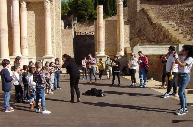 January and February weekend activities and tours for all the family at the Roman theatre museum in Cartagena