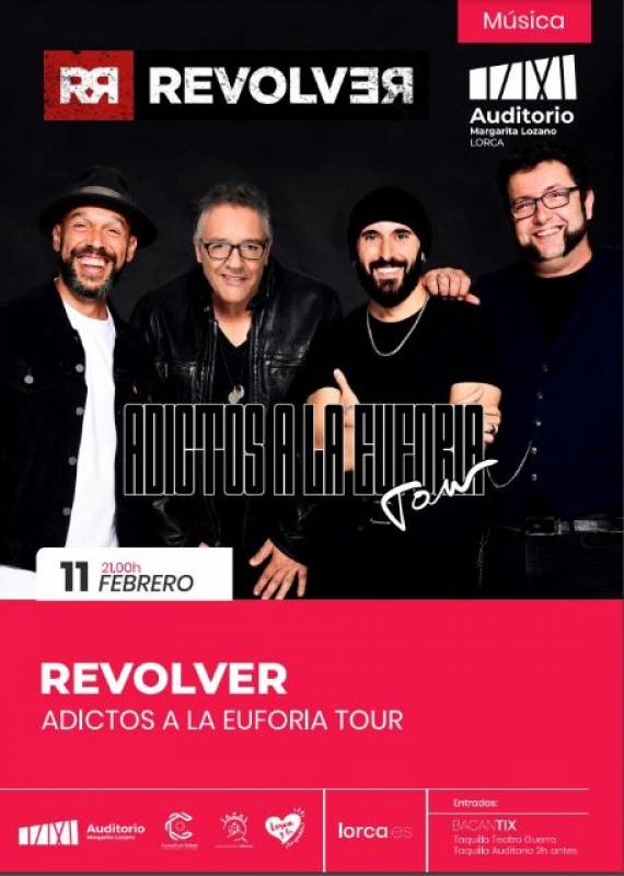 <span style='color:#780948'>ARCHIVED</span> - February 11 Revolver live in concert in Lorca