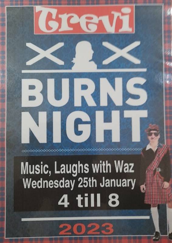 <span style='color:#780948'>ARCHIVED</span> - January 25 Celebrate Burns Night at the Trevi Bar Camposol