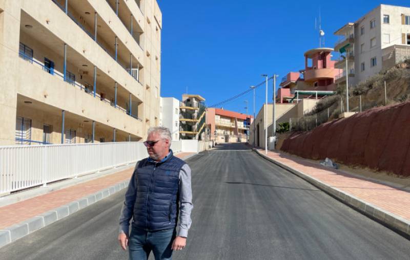 Improvements completed on the road up to the lighthouse in Puerto de Mazarron