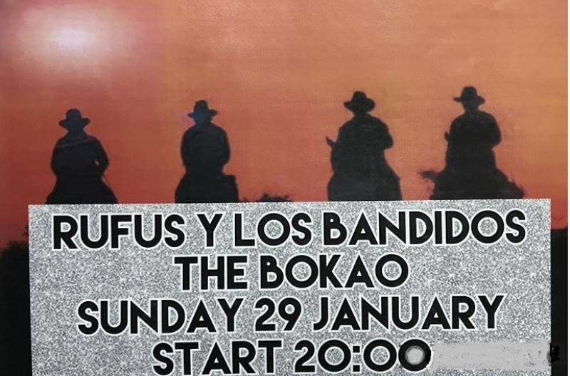 January 29 Rufus and Los Bandidos at the Bokao Bar, Condado de Alhama Golf Resort
