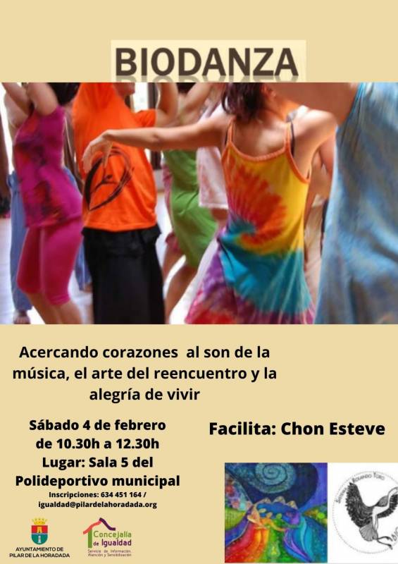 February 4 free wellness dance workshop in Pilar de la Horadada