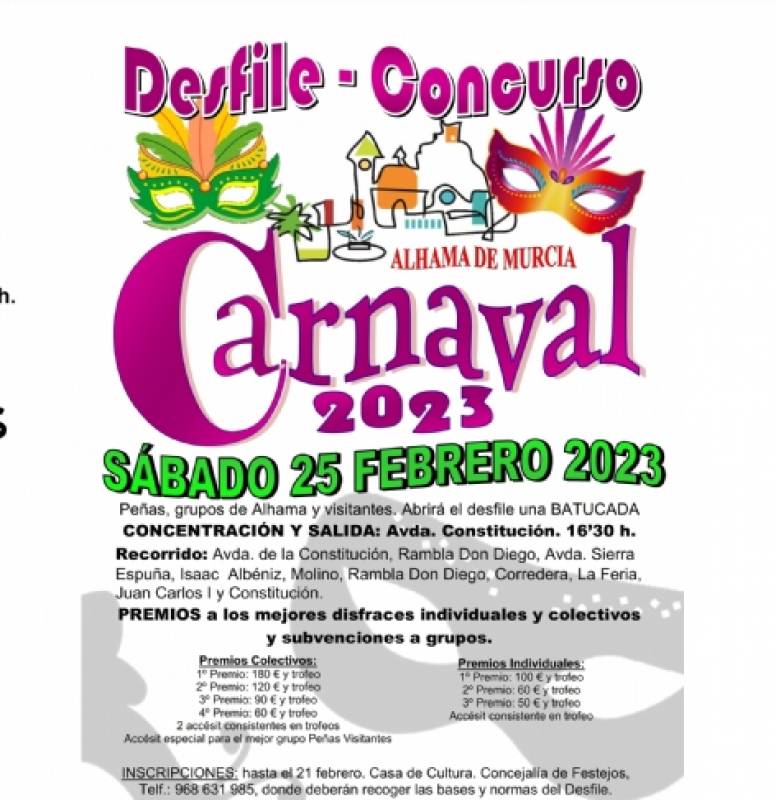 <span style='color:#780948'>ARCHIVED</span> - February 17-25 Alhama de Murcia Carnival 2023