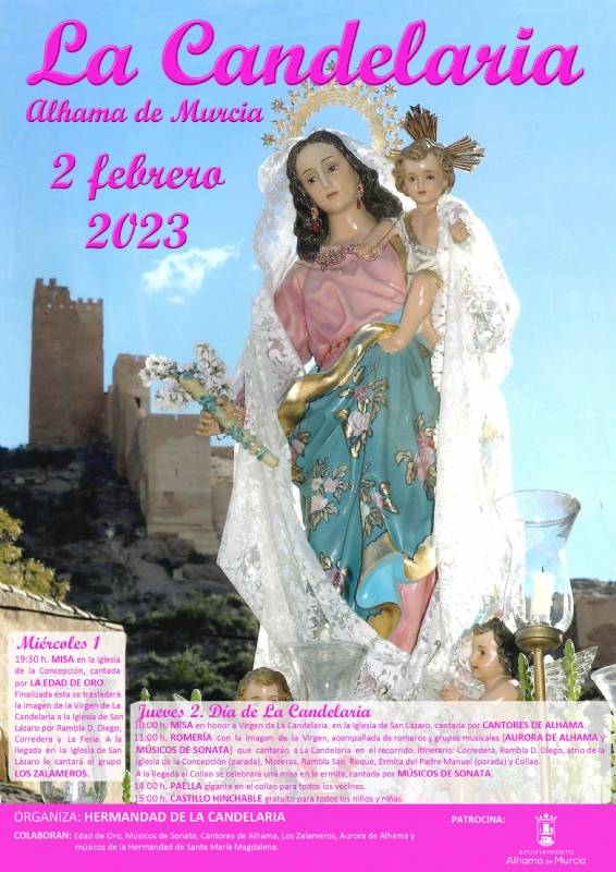February 1 and 2 Alhama de Murcia celebrates the Pilgrimage of La Candelaria