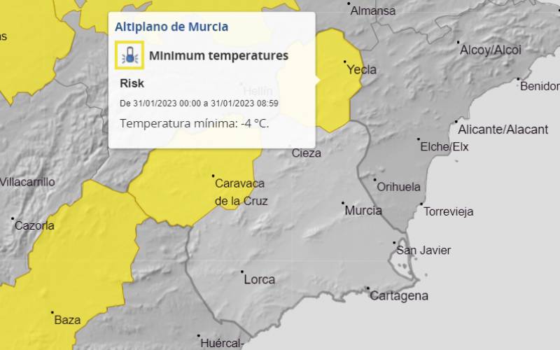 Sunny skies and temperatures rise: Murcia weather forecast January 30-February 5