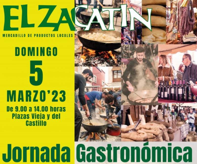 <span style='color:#780948'>ARCHIVED</span> - March 5 Gastronomy at the El Zacatin arts and crafts market in Bullas
