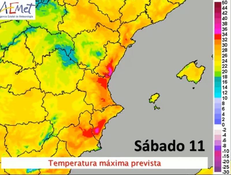 <span style='color:#780948'>ARCHIVED</span> - Met Office forecasts heatwave this weekend: Alicante weather March 9-12
