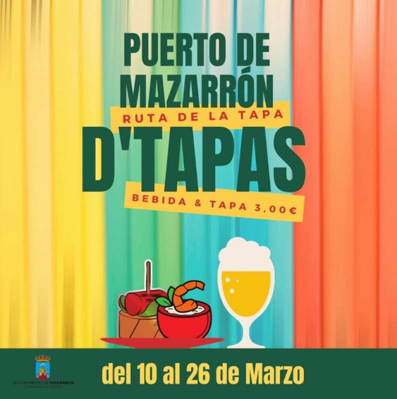 <span style='color:#780948'>ARCHIVED</span> - March 10 to 26 San José Tapas Route in Puerto de Mazarron