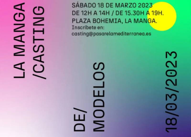 <span style='color:#780948'>ARCHIVED</span> - March 18 Casting for budding catwalk models in La Manga del Mar Menor