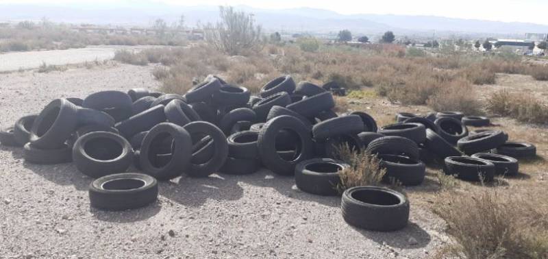 Police call for help from public to investigate illegal tyre dump in Lorca