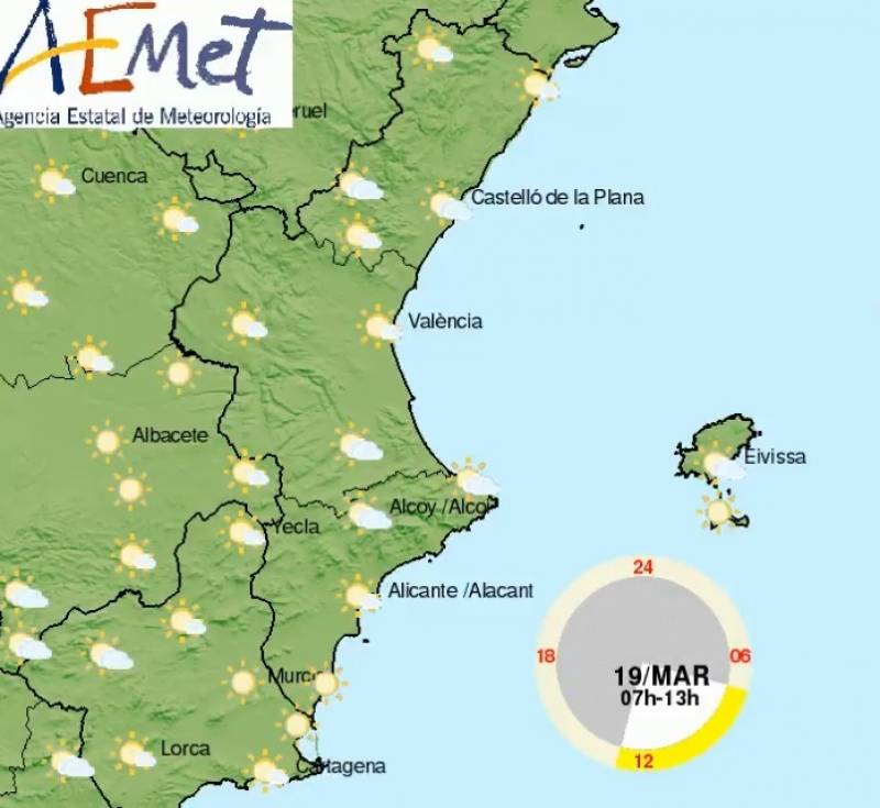 <span style='color:#780948'>ARCHIVED</span> - Unusually high temps give way to spring-like conditions: Alicante weather March 16-19