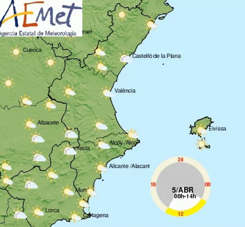 <span style='color:#780948'>ARCHIVED</span> - Windy but sunny and dry Easter Week ahead: Alicante weather April 3-6